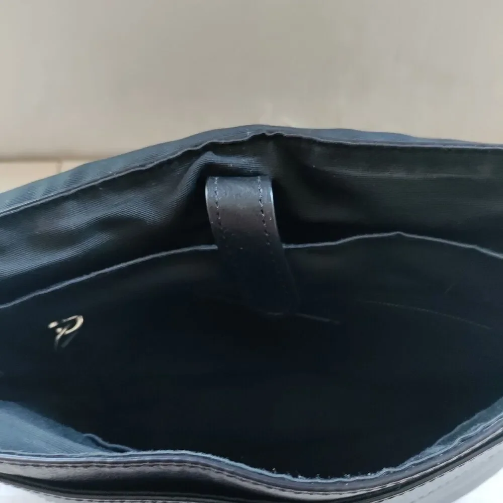 Authentic COACH Charles Leather Small Messenger Crossbody Bag In  Black F28576